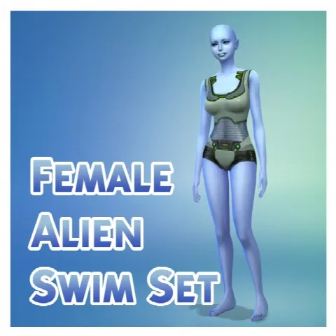 Female Alien Swimwear Set