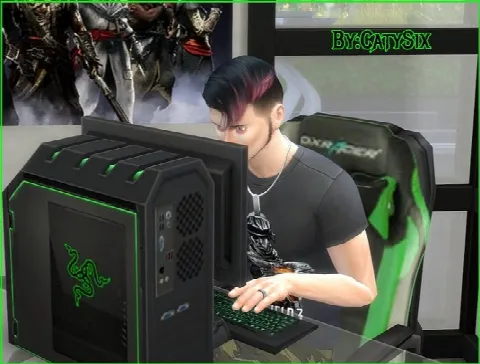Razer PC V1 by Catysix, Sims 4 electronics CC – image 2