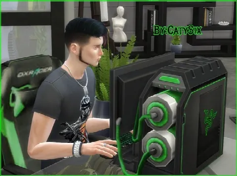 Razer PC V1 by Catysix, Sims 4 electronics CC – image 4