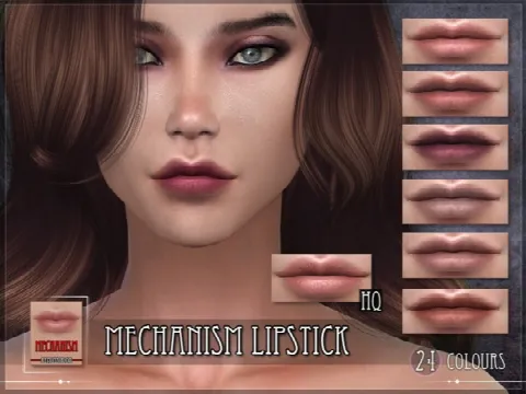 Mechanism Lipstick by RemusSirion, Sims 4 lips CC – image 2