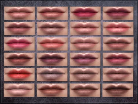 Mechanism Lipstick by RemusSirion, Sims 4 lips CC – image 3