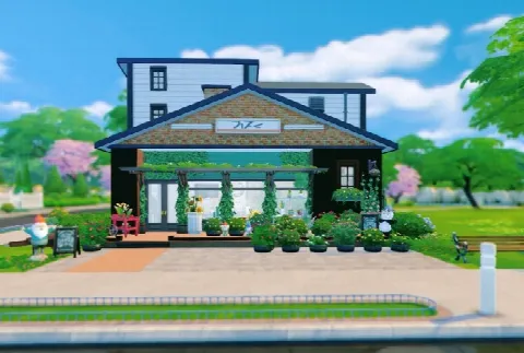 Flower Shop & house
