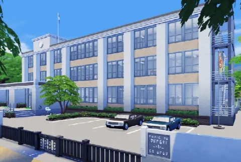 Japanese style highschool