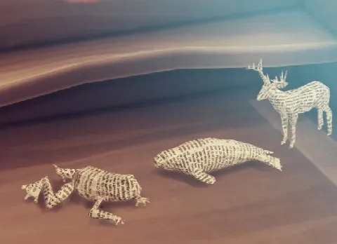 What Remains of Edith Finch Papercraft Animals