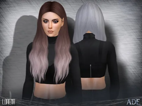 Lorena hair by Ade_Darma, Sims 4 hair CC – image 2