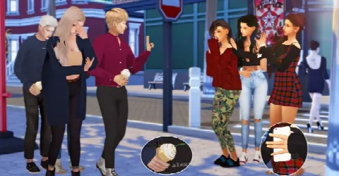 Celebrity in town poses