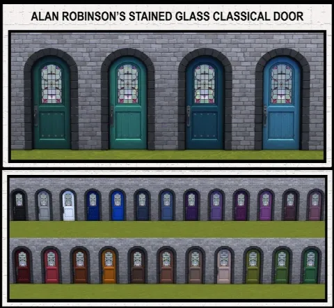 Alan Robinson’s Stained Glass Classical Door