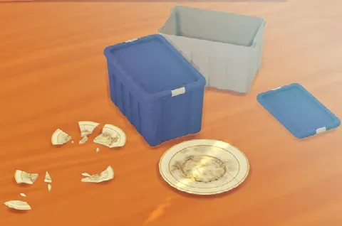 Plates and tupperware