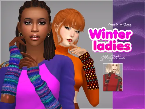 Winter ladies mittens