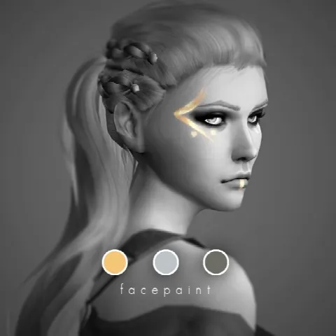 Queen Lagertha Facepaint