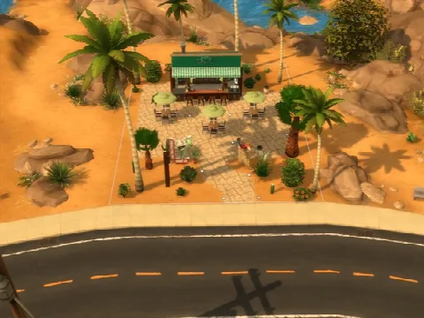 Tiki Bar by Silerna, Sims 4 community lots CC – image 2