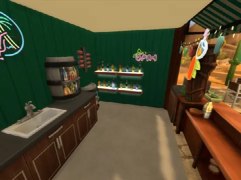 Tiki Bar by Silerna, Sims 4 community lots CC – image 4
