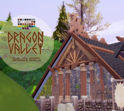 Dragon Valley roof ornament conversion