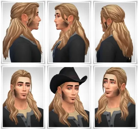 Ian’s Half Up Hair