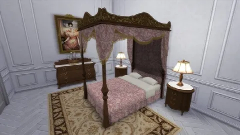 Delicious Slumber Bed XV from TS3 by TheJim07, Sims 4 furniture CC – image 2