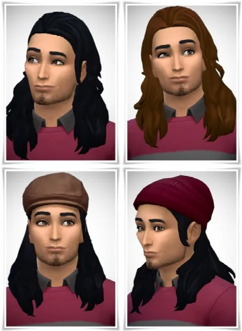 Slick Back Long Hair male