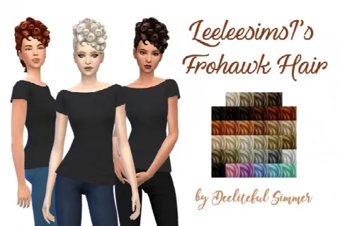 Leeleesims1’s frohawk hair