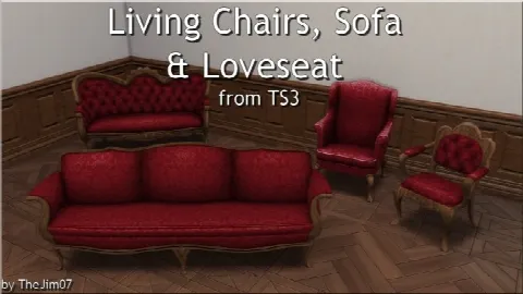 Living Chairs, Sofa & Loveseat from TS3