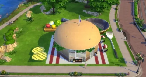 Burger restaurant by Astonneil, Sims 4 community lots CC – image 2