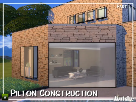 Pilton Construction set Part 1 by mutske, Sims 4 walls & floors CC – image 2