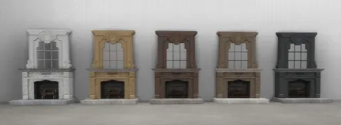 Darl Lux fireplace by Historicalsimslife, Sims 4 walls & floors CC – image 2