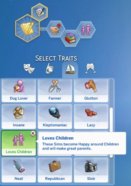 Loves Children traits