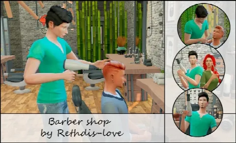 Barber shop posepack