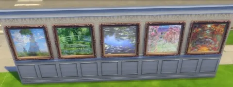 Impressionist Paintings by Monet and Van Gogh by EmilitaRabbit, Sims 4 decor CC – image 2