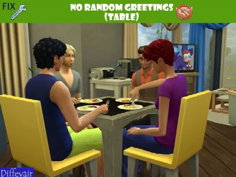 No random greetings (table)