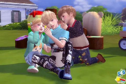 Siblings Pose