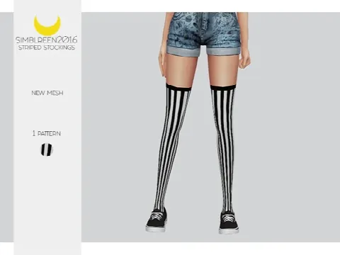 Striped stockings