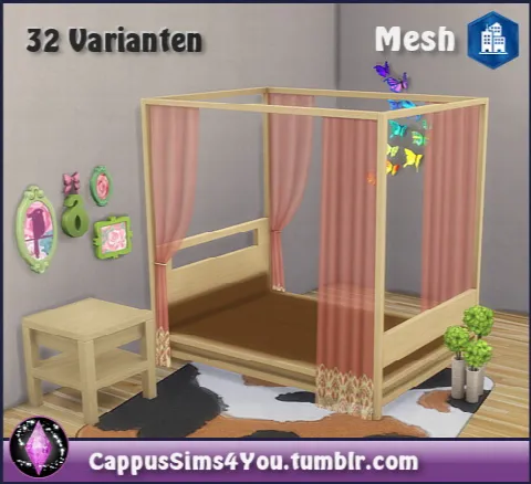 Bed frame Himmelbett