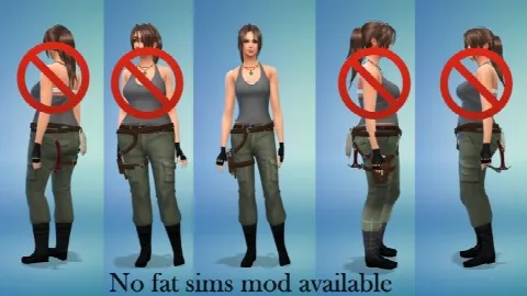 Lara Croft Tomb Raider Holster Gun Belt by Sri, Sims 4 accessories CC – image 3