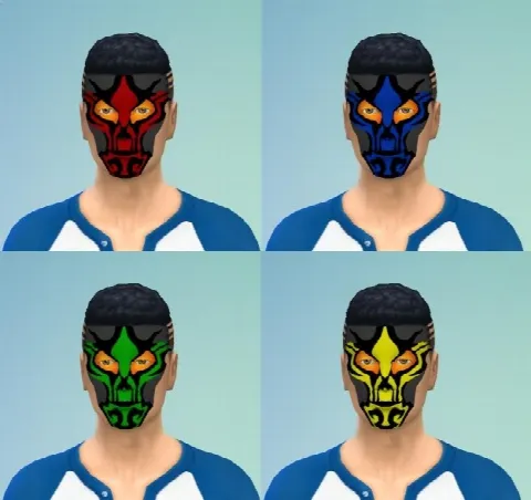 Dragon Face Paint by EmilitaRabbit, Sims 4 facepaint CC – image 4