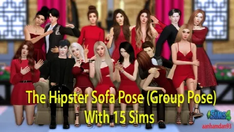 The Hipster Sofa Group Pose