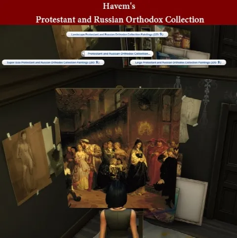 New Art Collection for easel with Protestant and Russian Orthodox paintings