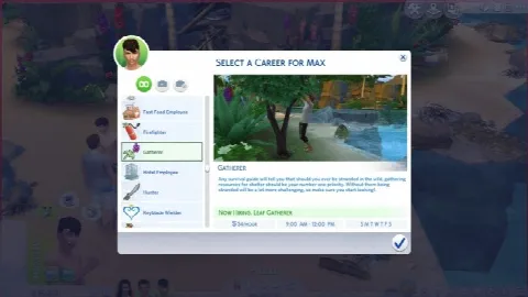 The Sims Castaway Stories Careers by GoBananas, Sims 4 Career mod – image 3