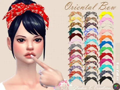 Oriental head bow