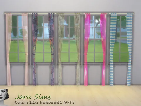 Curtain 1x1x2 Transparent 1 by Jaru Sims, Sims 4 decor CC – image 3