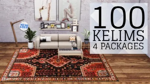 100 ORIENTAL KELIM RUGS at