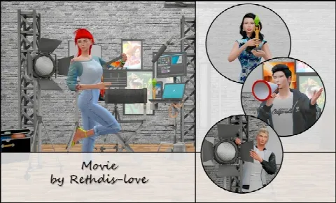 Movie poses