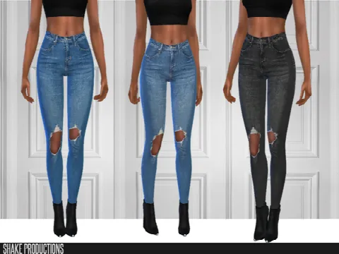 121 SET 7 Different Skinny Jeans by ShakeProductions, Sims 4 female clothes CC – image 2
