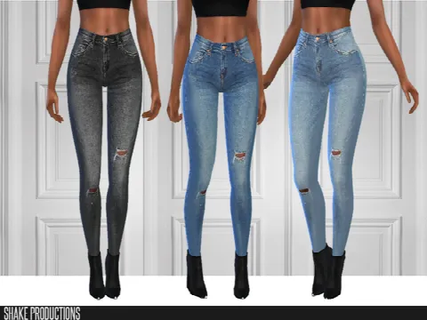 121 SET 7 Different Skinny Jeans by ShakeProductions, Sims 4 female clothes CC – image 3