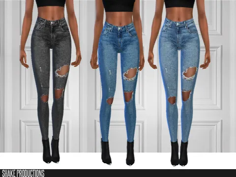 121 SET 7 Different Skinny Jeans by ShakeProductions, Sims 4 female clothes CC – image 4