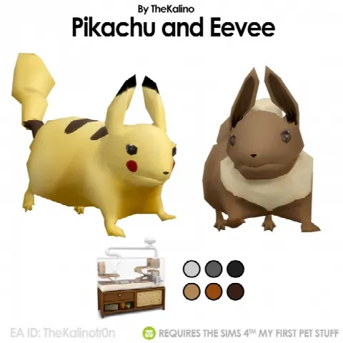 Pikachu and Eevee