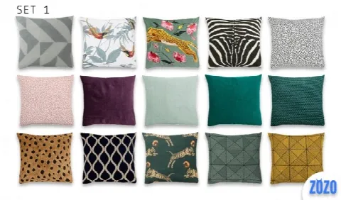 7 SETS OF THROW PILLOWS PEACEMAKER RECOLOR at