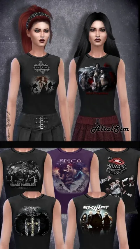 Band posters and top