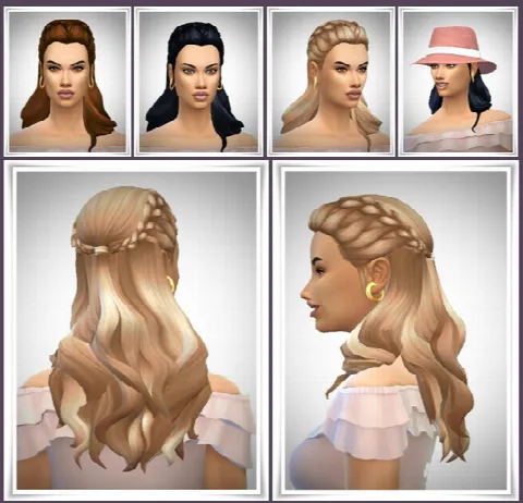 Long Hair Braided Fore Head