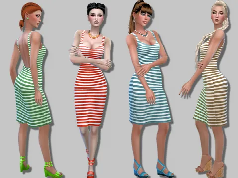 Fashion backless dress