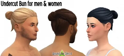 Undercut Bun Hair